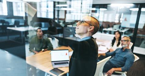 business woman getting executive support for channel partner program